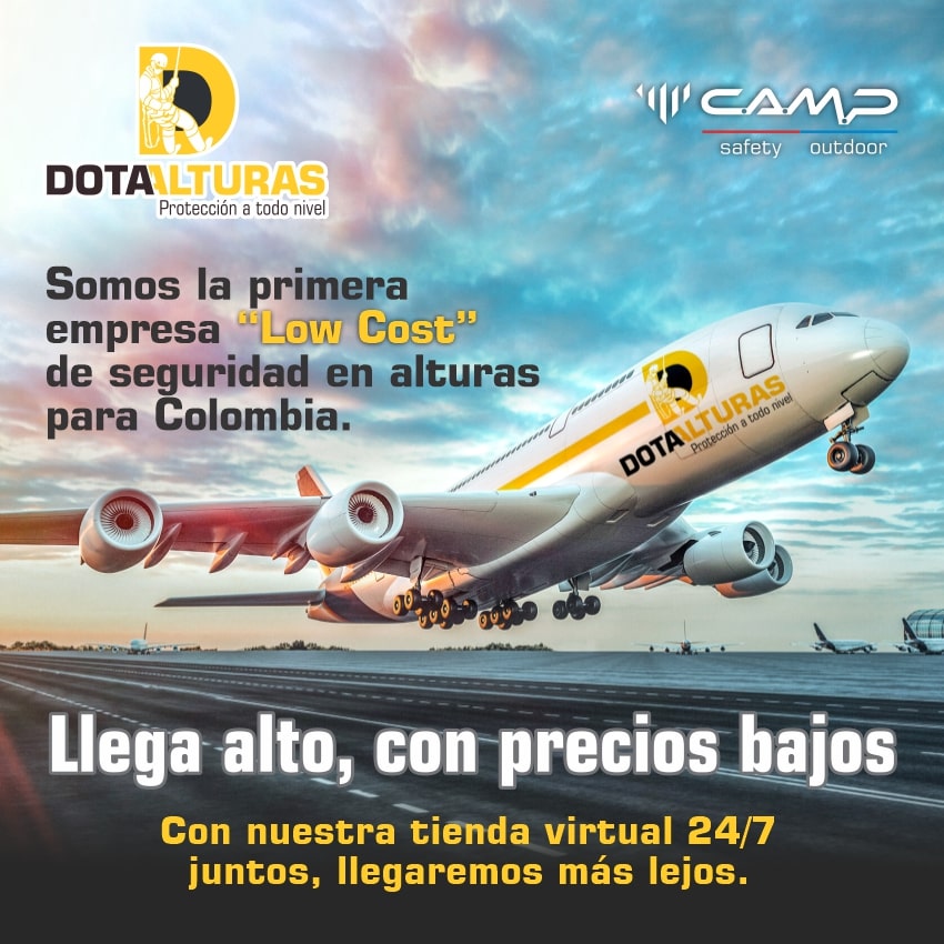 En la tienda virtual de Dotaalturas encontrará todo en equipos para trabajo seguro en alturas, espacios confinados y rescate de las marcas Camp Safety y Petzl entro otras a los mejores precios.